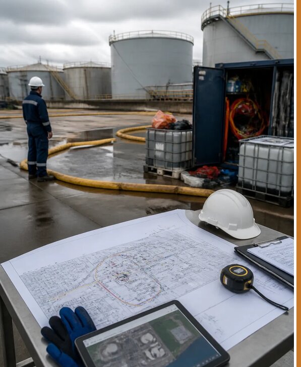 Разработка плана ликвидации разливов нефти в Тейково
